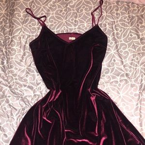 Red Velvet Dress